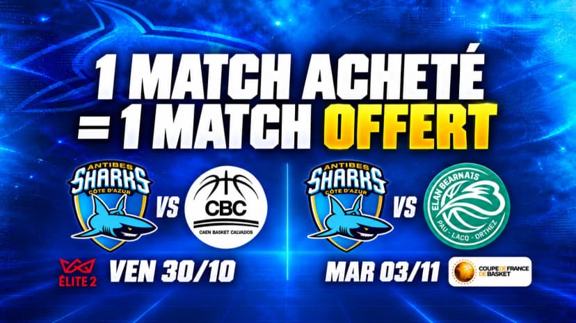 đ 1 match achetĂ© = 1 match offert !